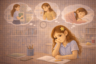 Padhai shuru hoti hai… par mann kahin aur chala jaata hai — focus kaise banayein?